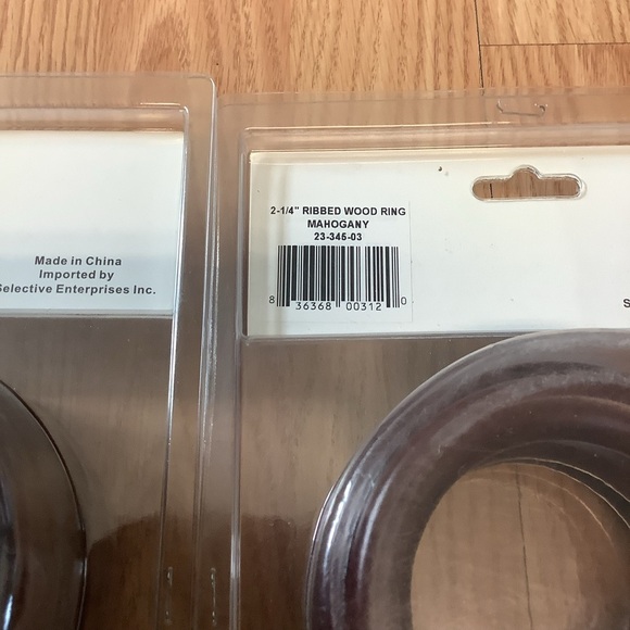 🆕 Select 2 packs 4 Pole Mahogany Rings 2 1/4” - Picture 3 of 4